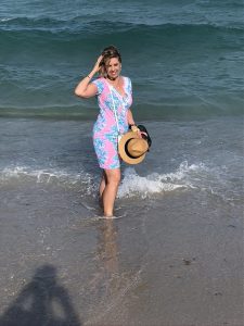 Indianapolis Personal Stylist Beth Divine shows off her Lilly Pulitzer Coverup