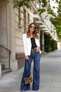 Image Consultant Beth Divine talks about Wide Leg Jeans and How To Wear them