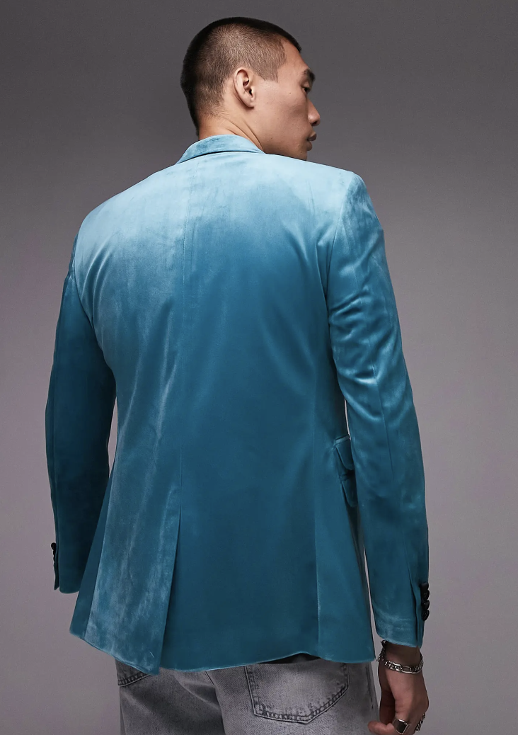 Indianapolis Fashion Stylist advice on a colored velvet jacket