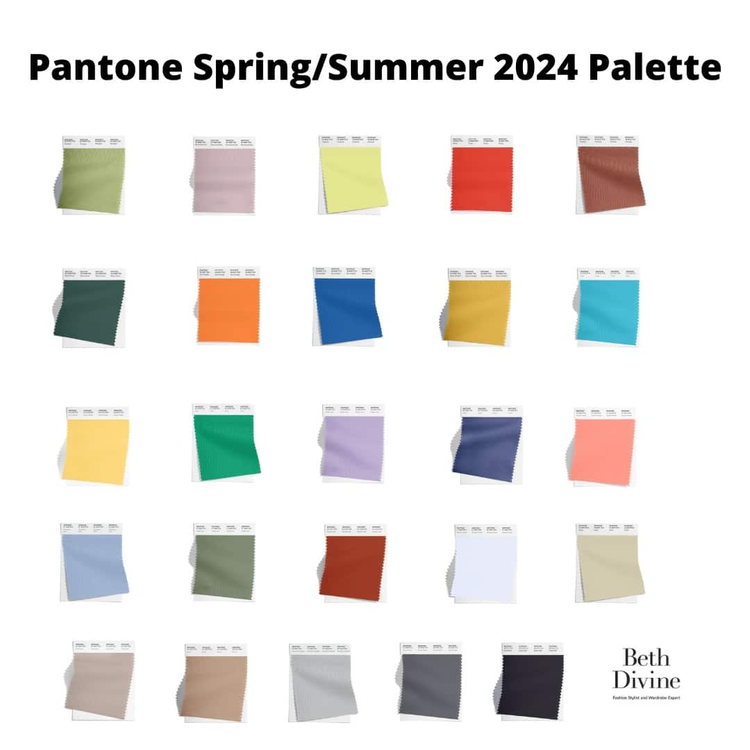 Carmel Wardrobe Stylist suggestion for spring and summer palette 