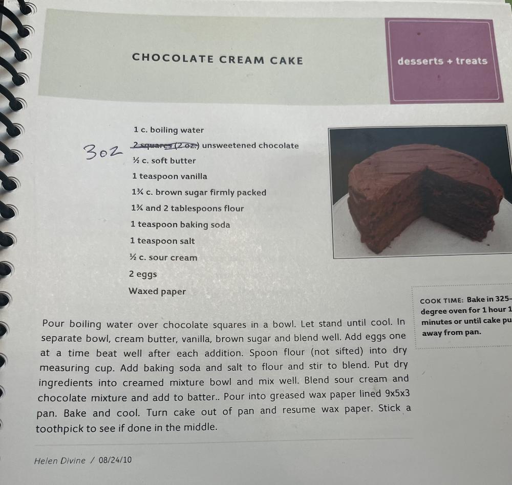 Celebrate your mom this Mother's Day with help from Personal Image Consultant Beth Divine image shows recipe of cake