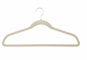 Indiana Wardrobe Stylist Beth Divine recommends getting the right hangers for your closet image shows closet hanger